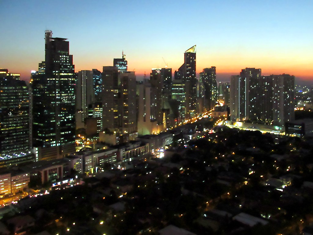 Makati CBD skyline, Metro Manila, Philippines