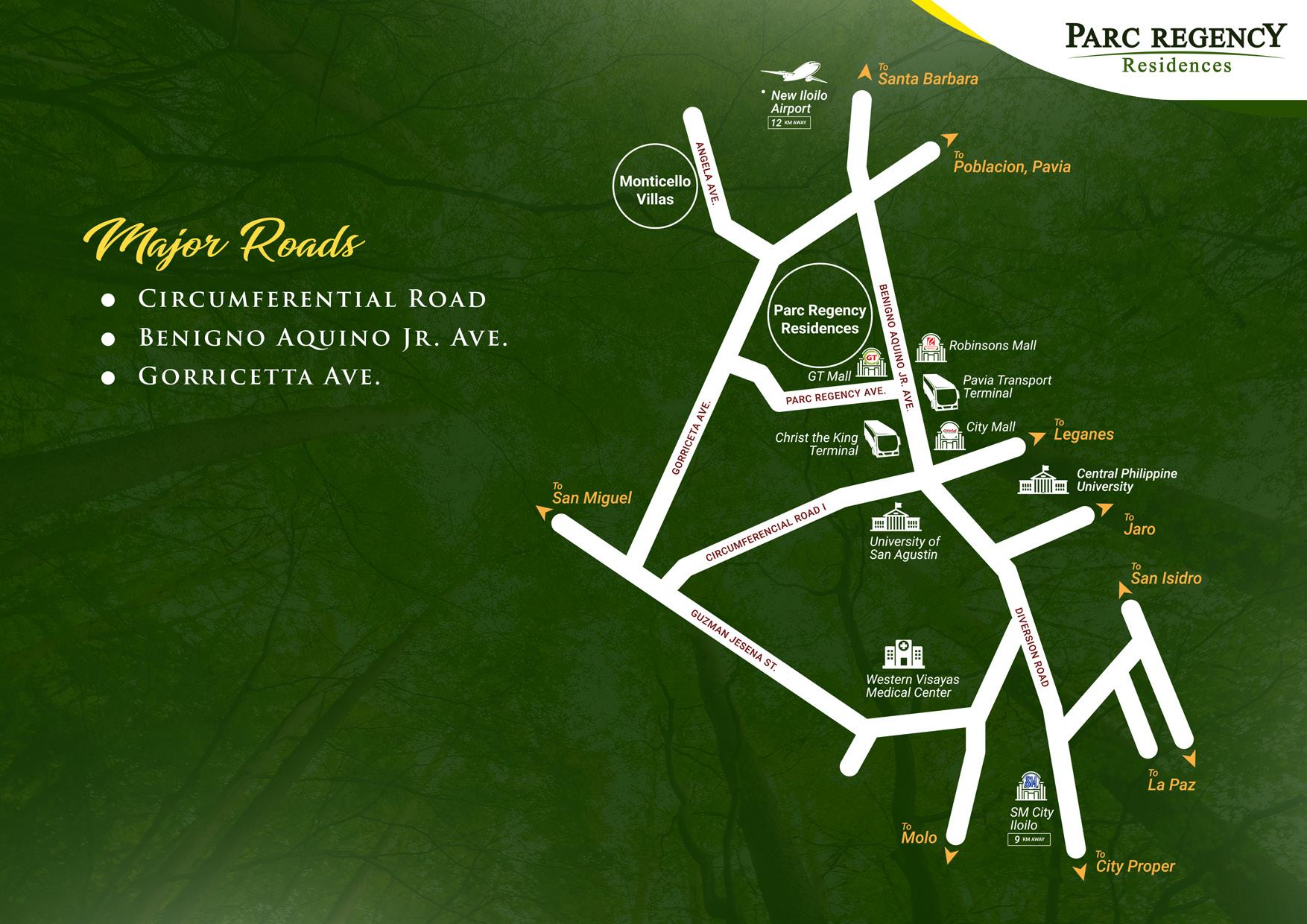 Parc Regency Iloilo Vicinity Map