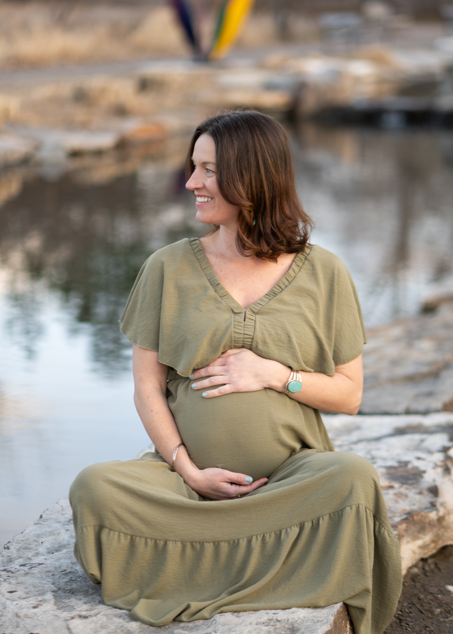 a group of people doing yoga in a park