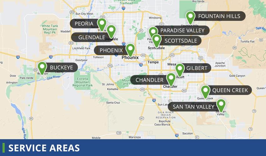 Arizona water service areas