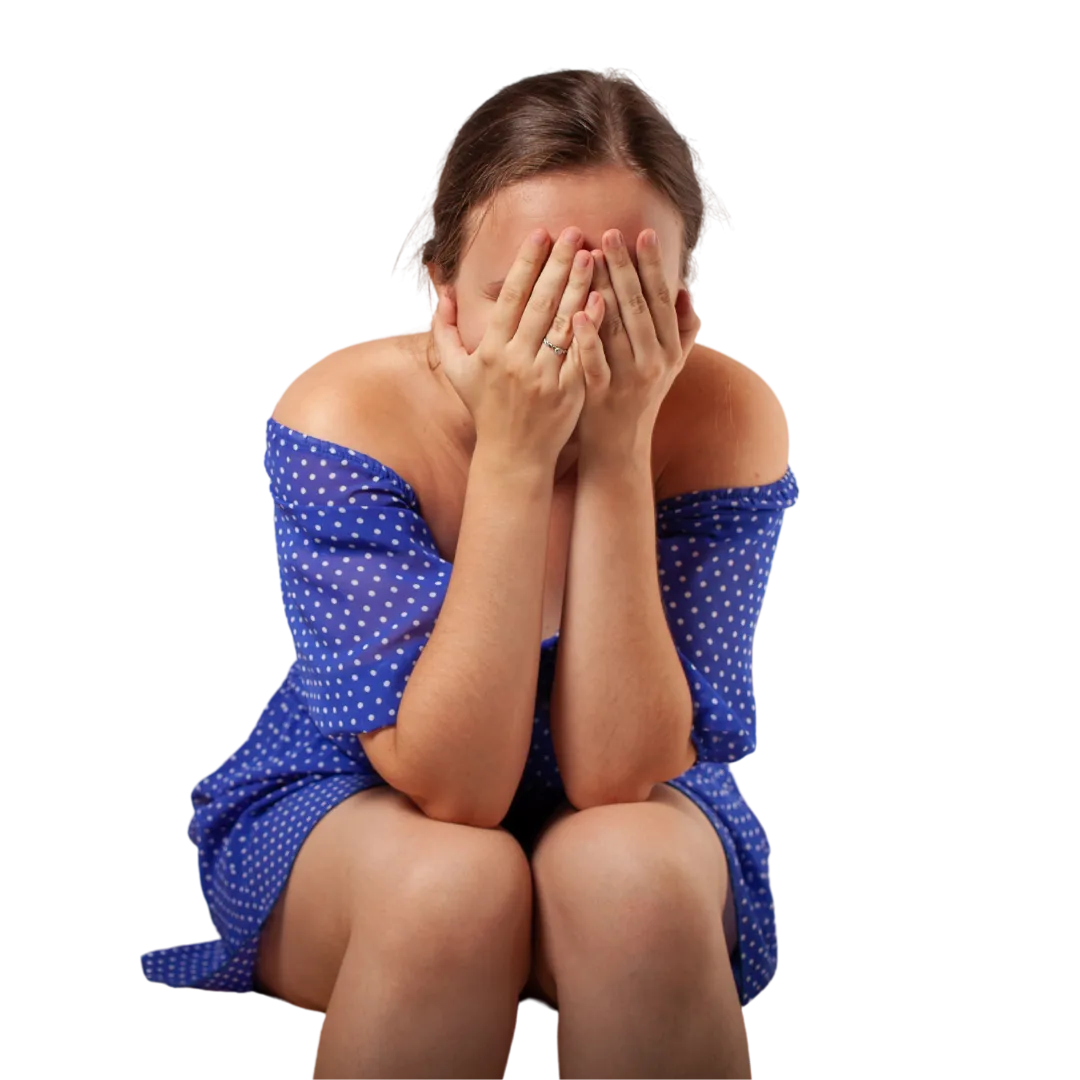 woman fed up with pelvic floor symptoms