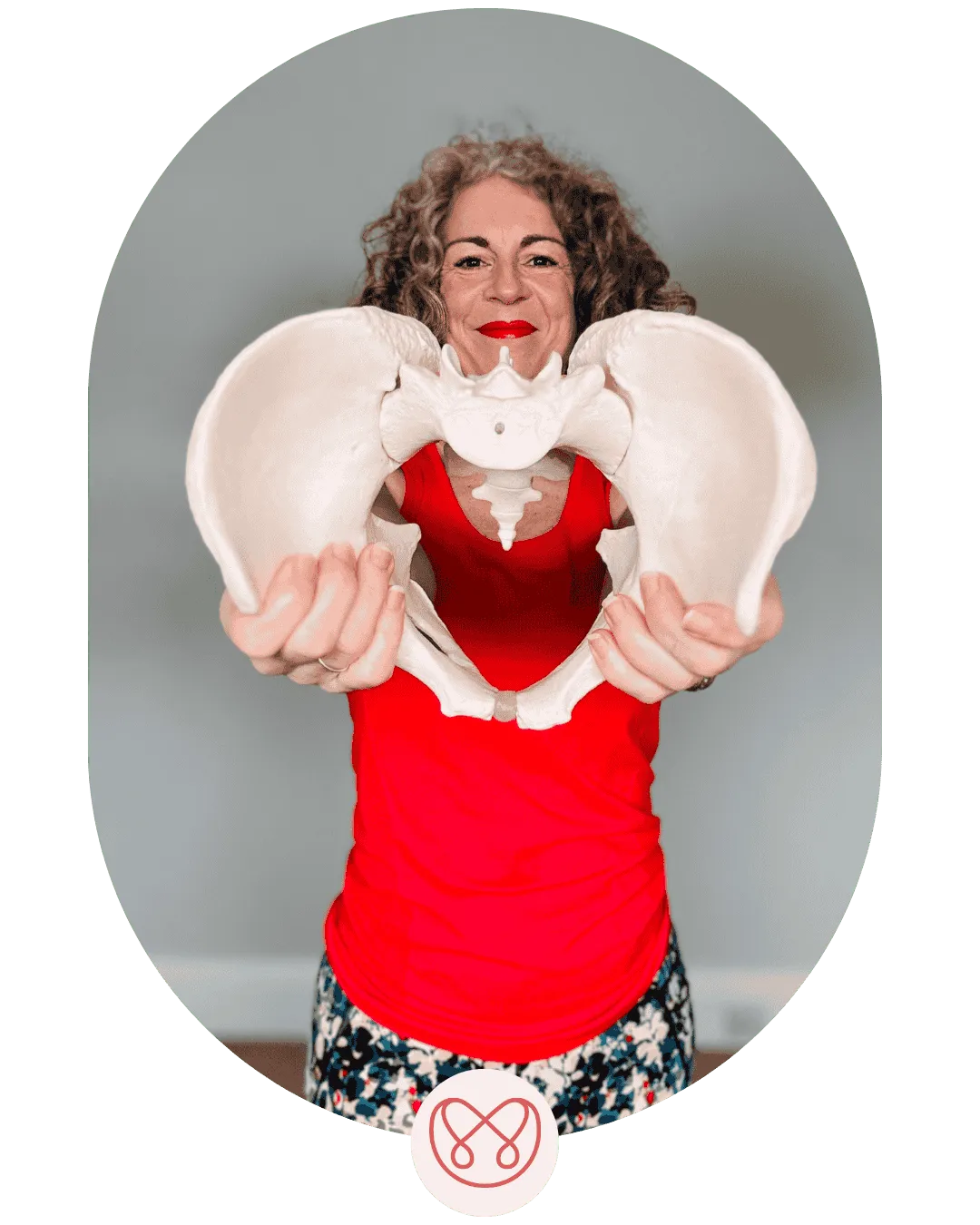 Claire and pelvic floor model