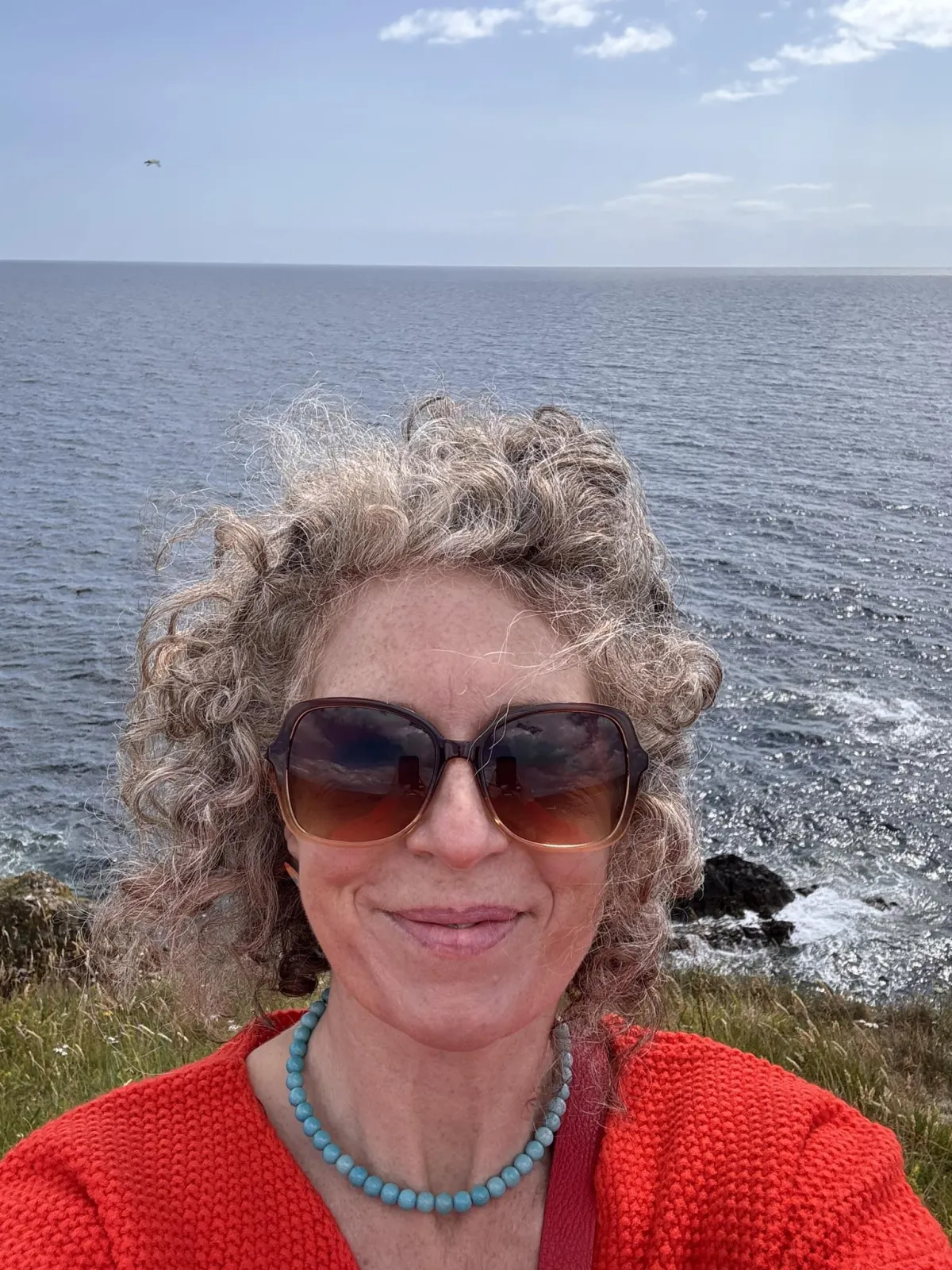 Claire happy in cotland