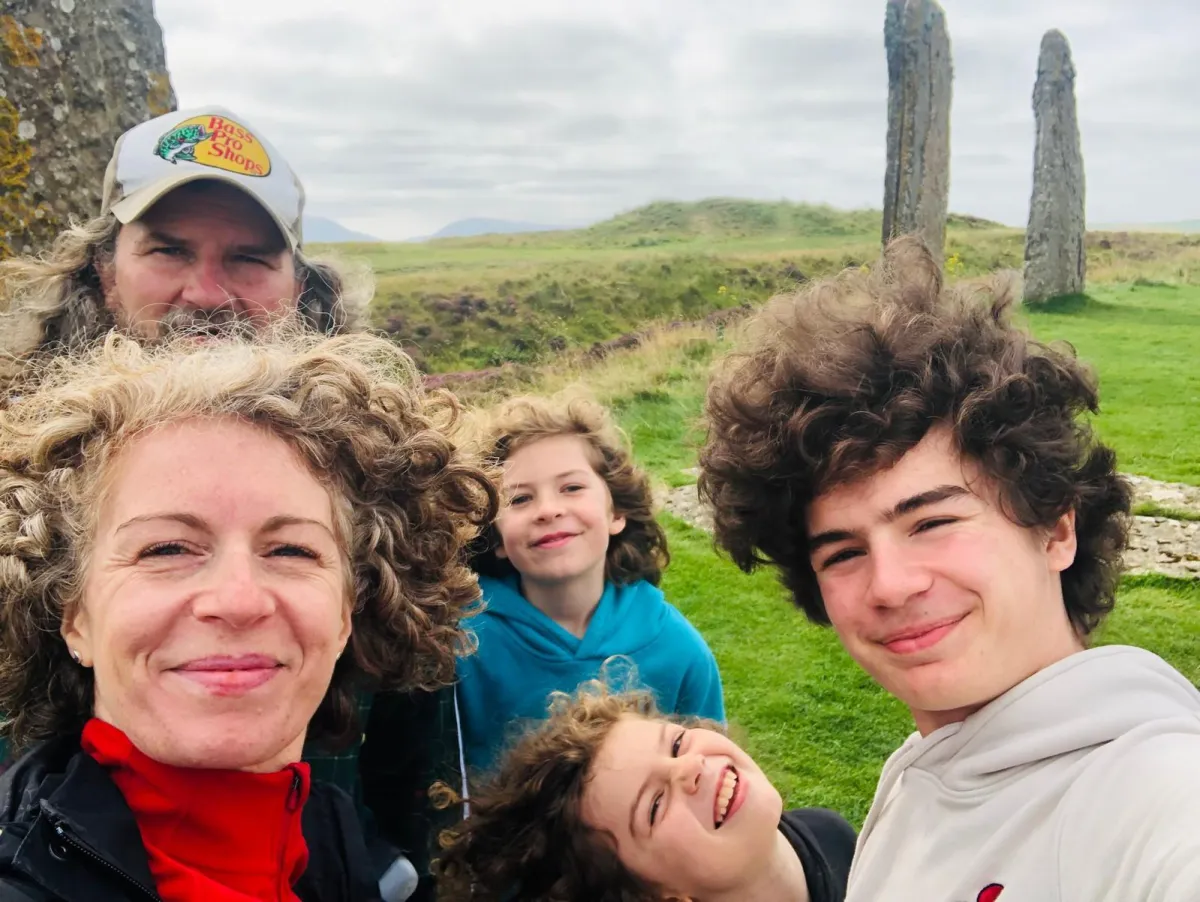 Claire and her family