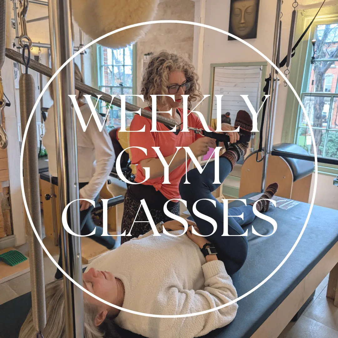 weekly Pilates gym classes