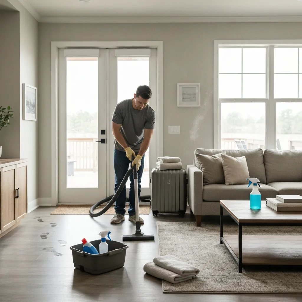 Vacation rental deep clean image