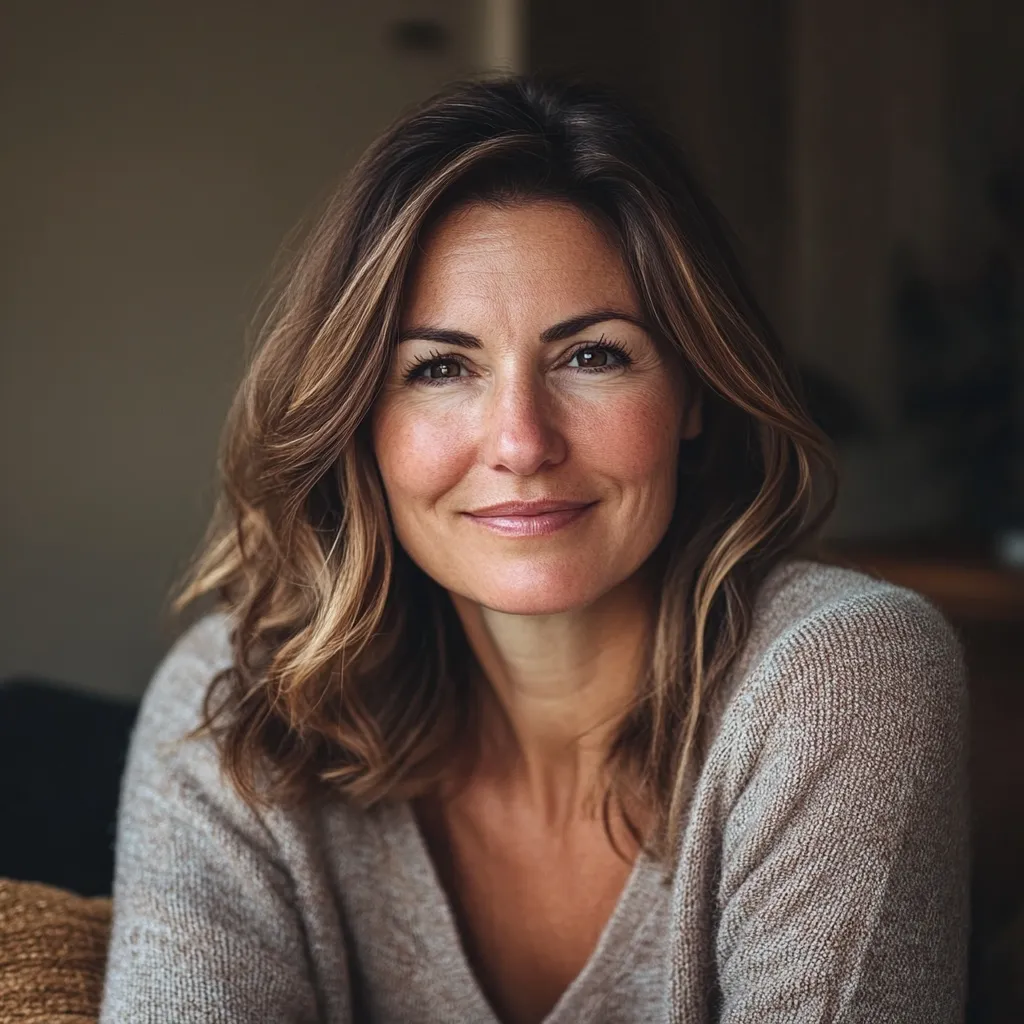 Confident female coach standing in modern office with AI and advanced technologies at AI Coach Connection