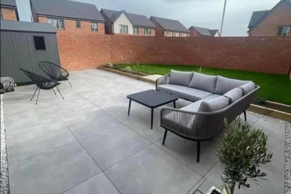Full garden makeover by expert garden renovation specialists in Mansfield, transforming outdoor spaces with low-maintenance plants and hardscaping
