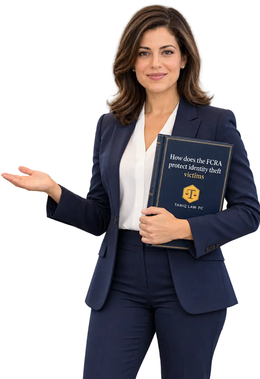 Attorney Presenting a Legal Book