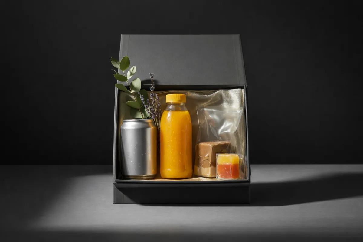 A curated collection of holistic healing products in a premium care package