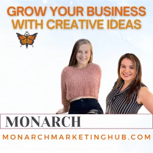 Co Owners of Monarch Marketing Hub, Elena Pmberton and Aubra Parker