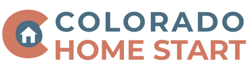 Colorado Home Start logo featuring a coral letter “C” with a blue circle and white house icon inside, accompanied by the words “Colorado Home Start” in blue and coral text.