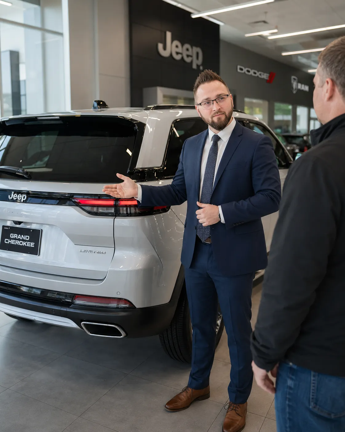 Luxury vehicle being serviced quickly