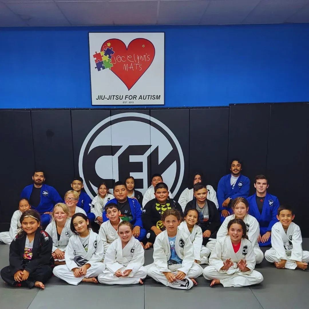 Kids wearing Jiu Jitsu Uniforms