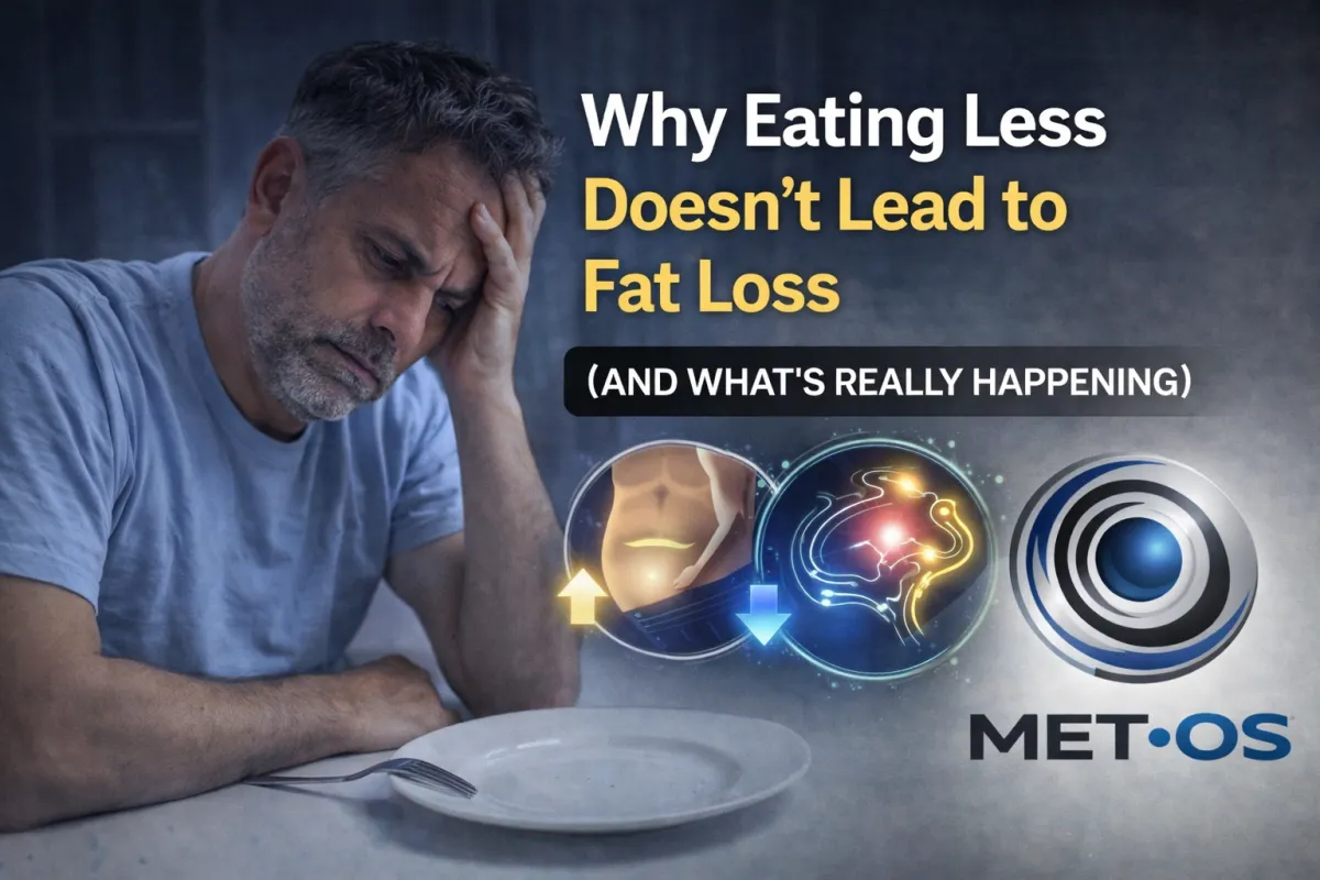 why eating less does not lead to fat loss and slows metabolism in men over 40