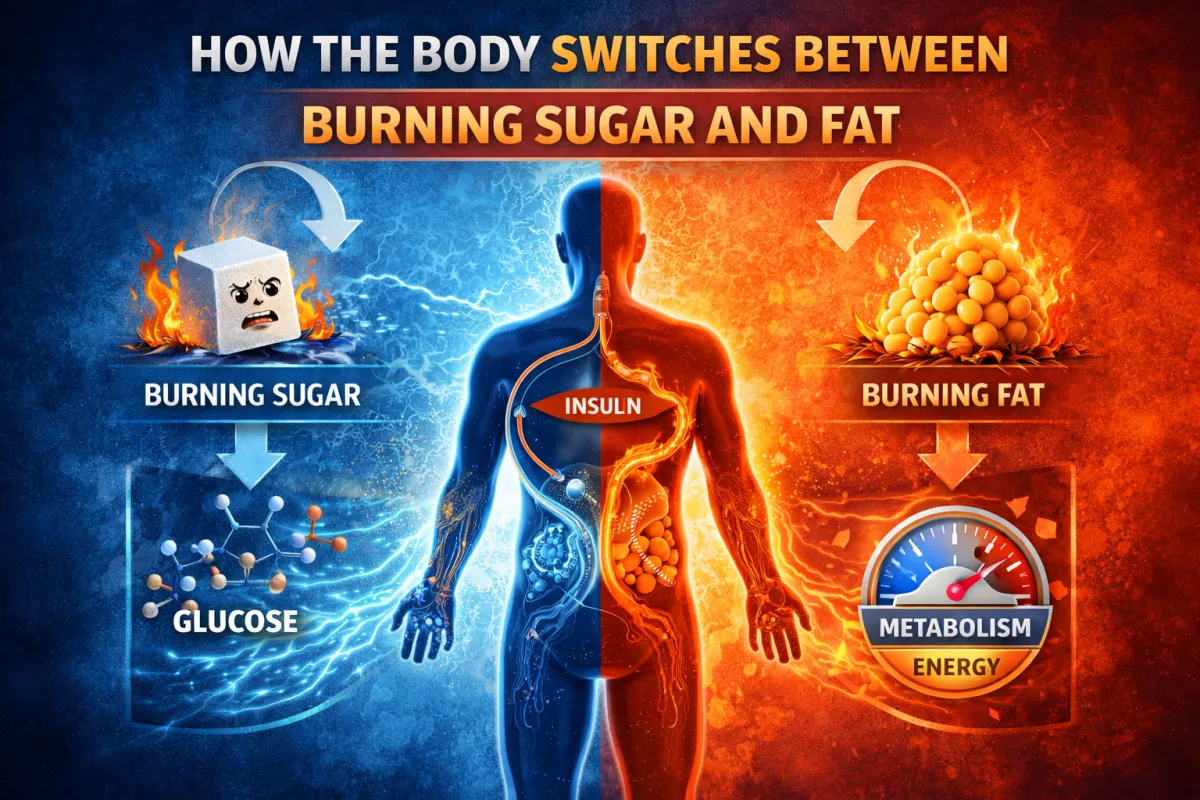 How the Body Switches Between Burning Sugar and Fat
