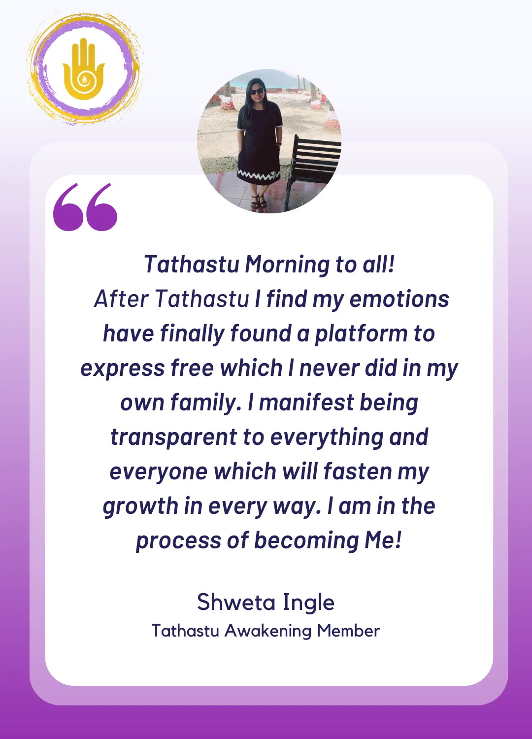 Testimonial for Tathastu