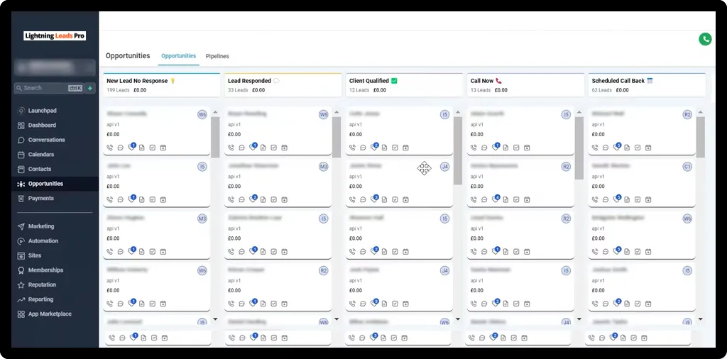 Lightning Leads Pipeline