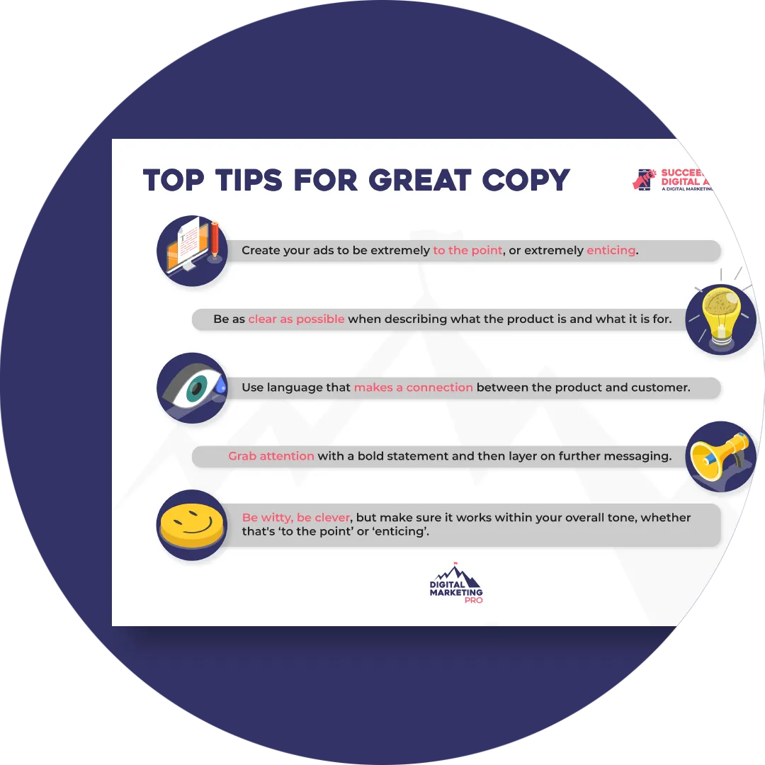 copywriting tips document icon