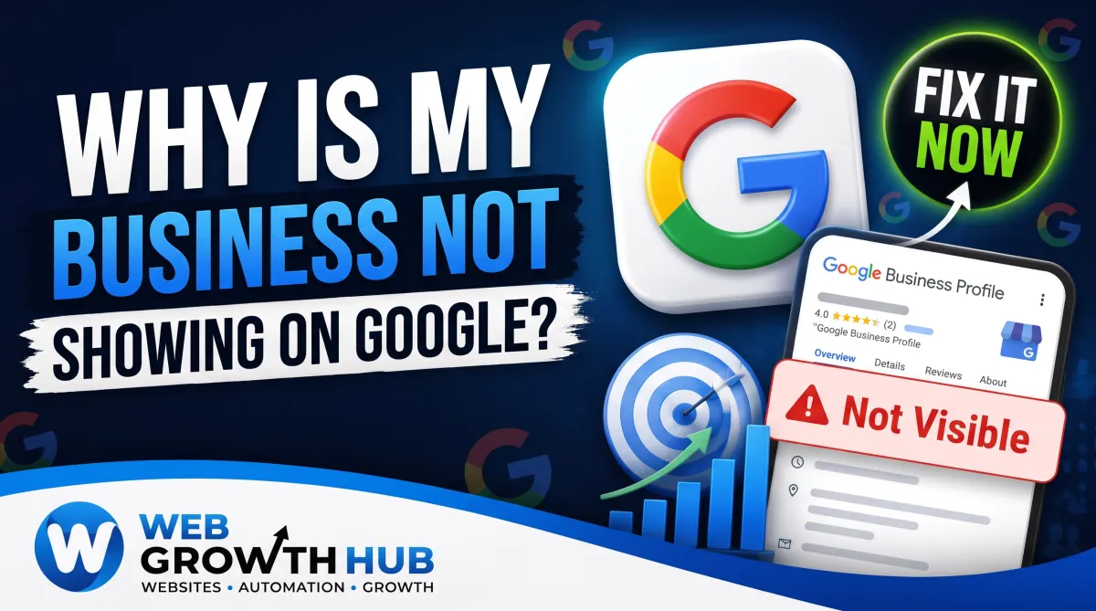 Why Is My Business Not Showing Up on Google?