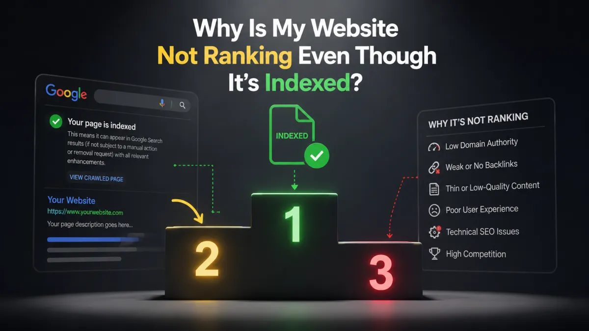 Why Is My Website Not Ranking Even Though It’s Indexed?