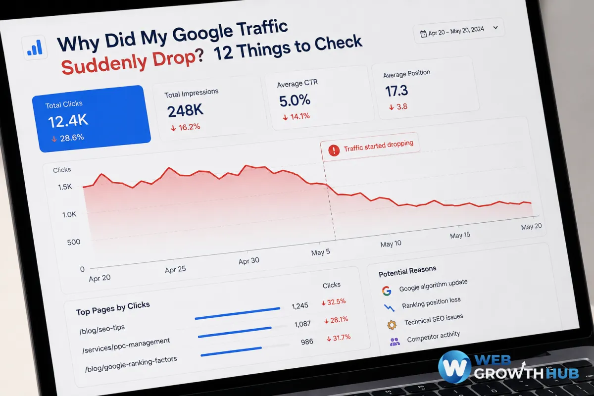 Why Did My Google Traffic Suddenly Drop? 12 Things to Check