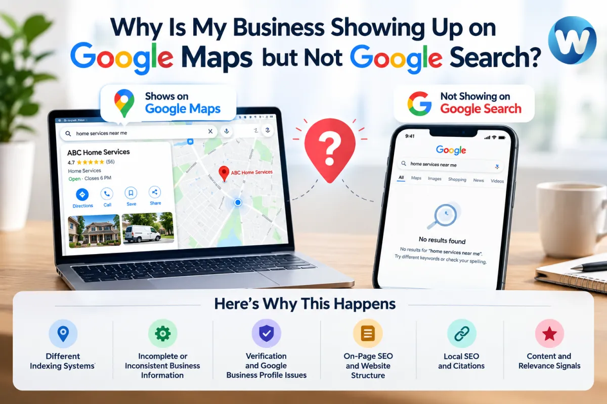 Why Is My Business Showing Up on Google Maps but Not Google Search?