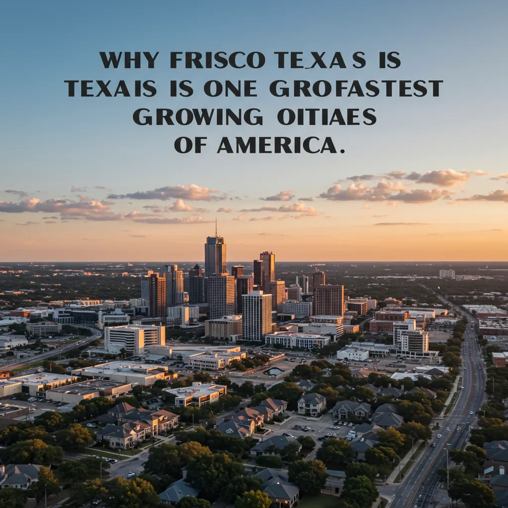 Why Frisco Texas Is One of the Fastest Growing Cities in America