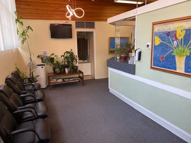 entrance view of dentaserv dental clinic with the welcoming mat on the bottom