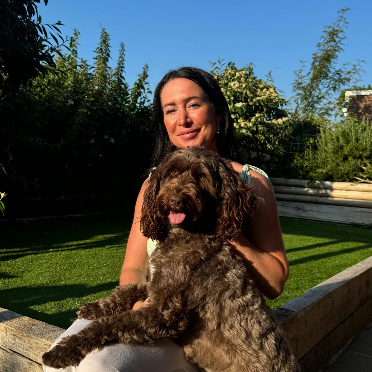 Hannah Canine Clubhouse with Dog
