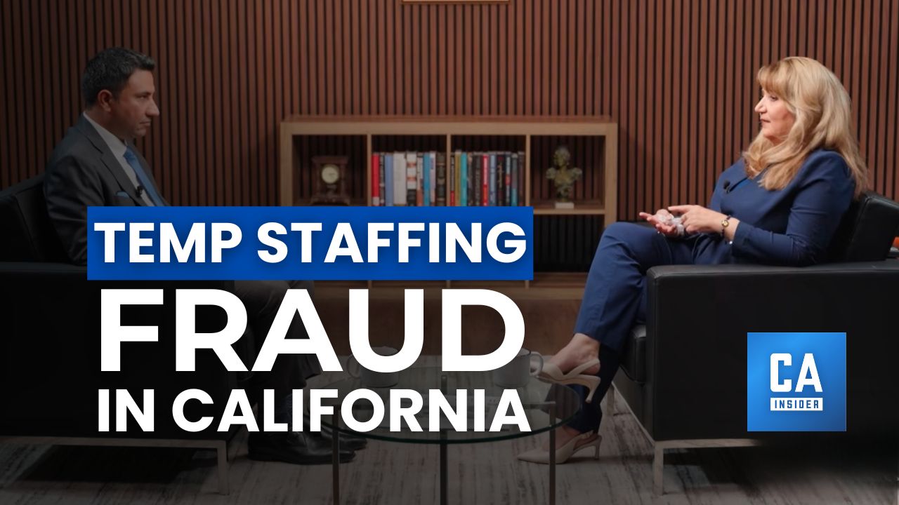 Interview between Siamak Khorrami and attorney Jennifer Lentz Snyder discussing temporary staffing fraud and workers’ compensation abuse in California.