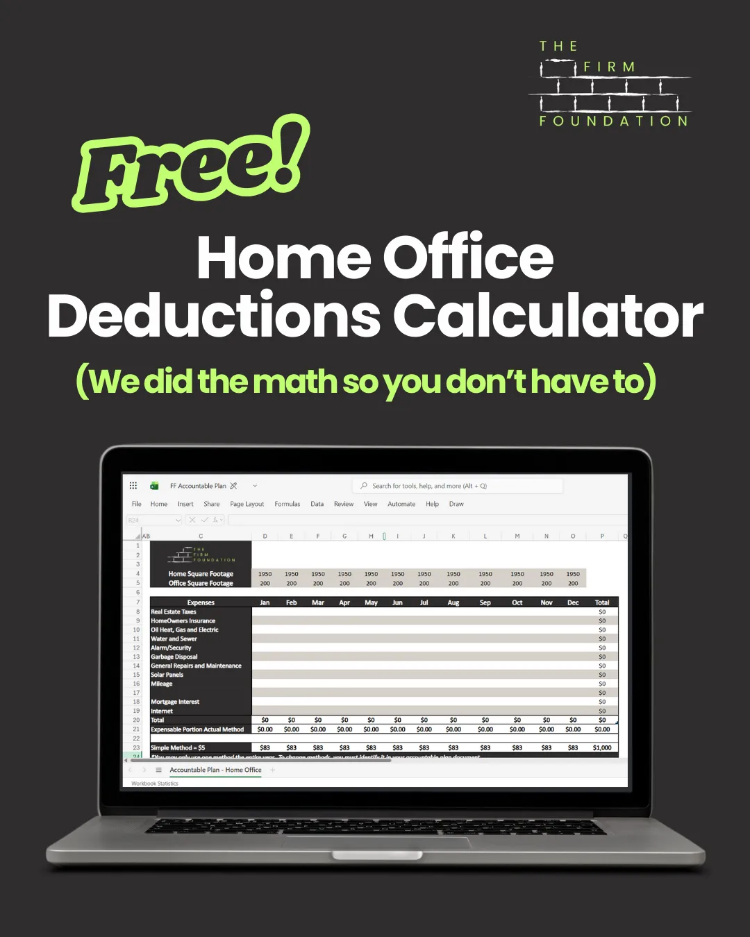 Home Office Deductions Calculator