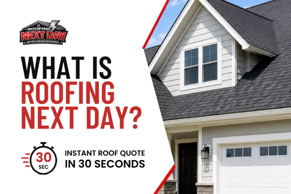  What Is Roofing Next Day? | Instant Roof Quote in 30 Seconds
