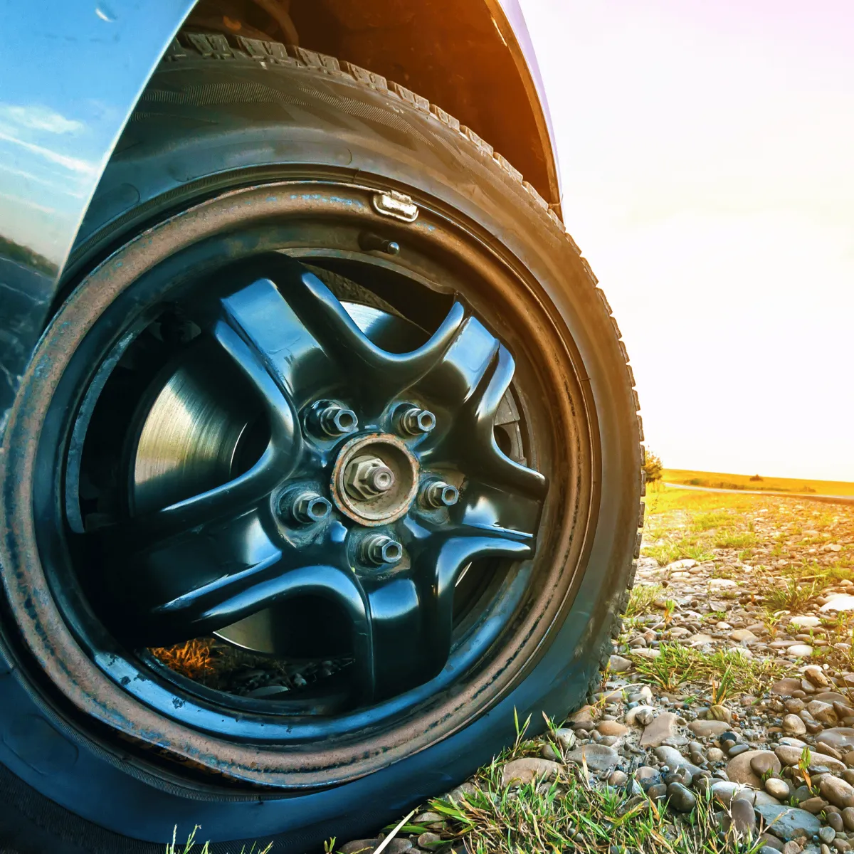 pothole on road in London, Ontario