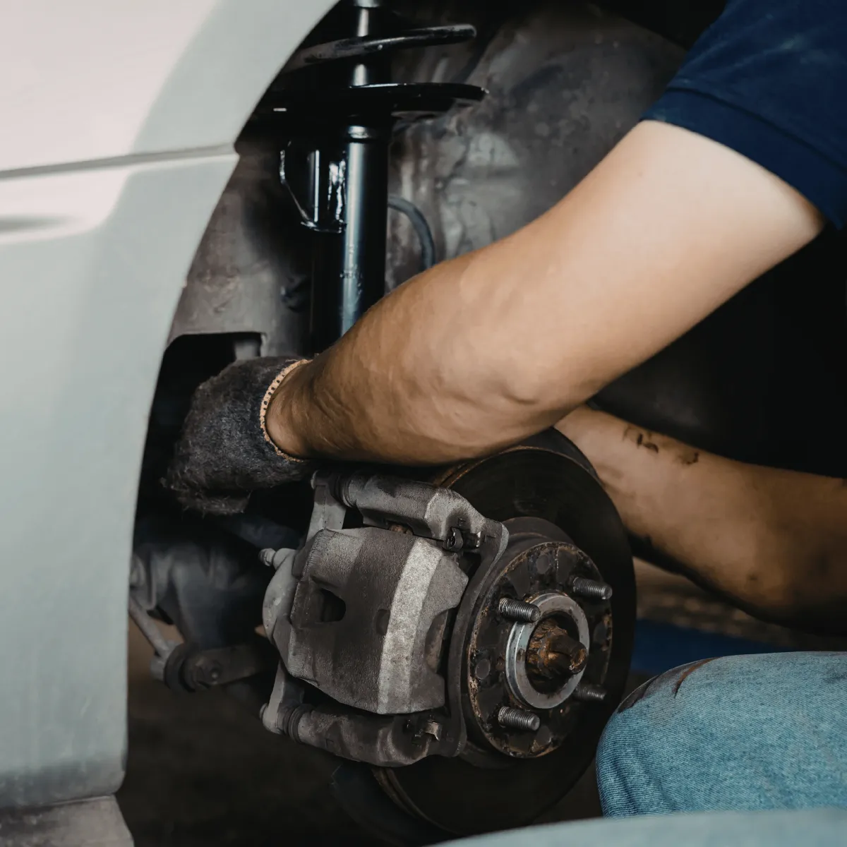 pothole on road in London, Ontario