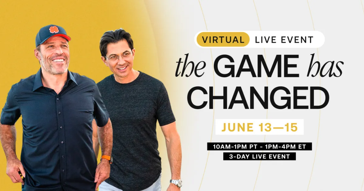 The Game Has Changed Event Tony Robbins Dean 