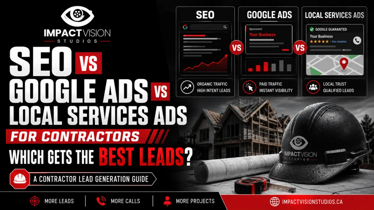 SEO vs Google Ads vs Local Services Ads for Contractors