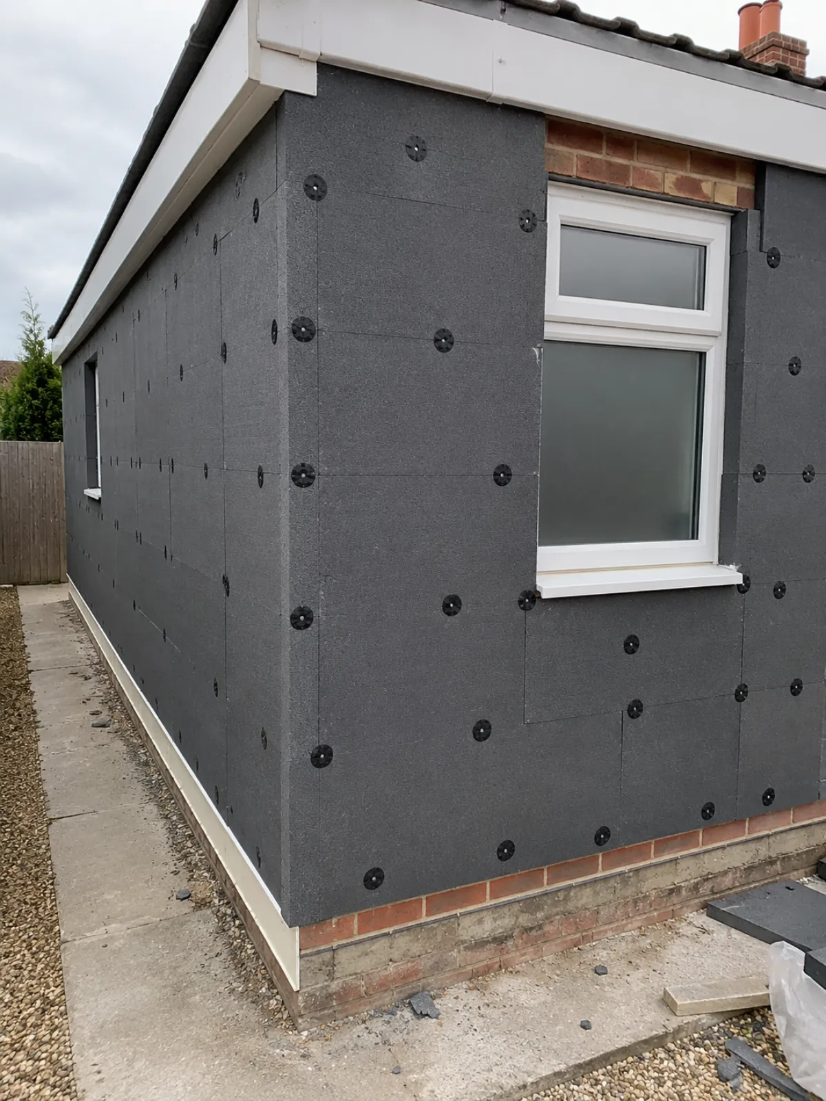 An external insulation job we did in Pontypool
