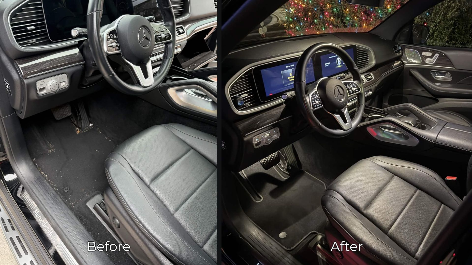 Before and after exterior paint correction detail