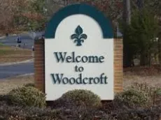 Composite backyard deck with grill area in Woodcroft neighborhood
