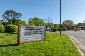 Cedar deck with lattice privacy wall in Gardner Park, Gastonia