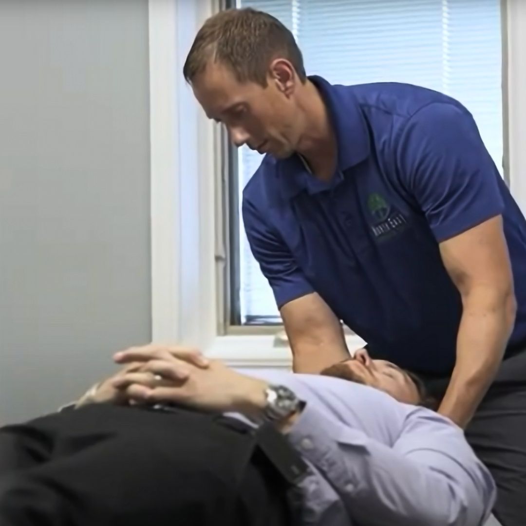 Dr. Bruce Phillips treating patient