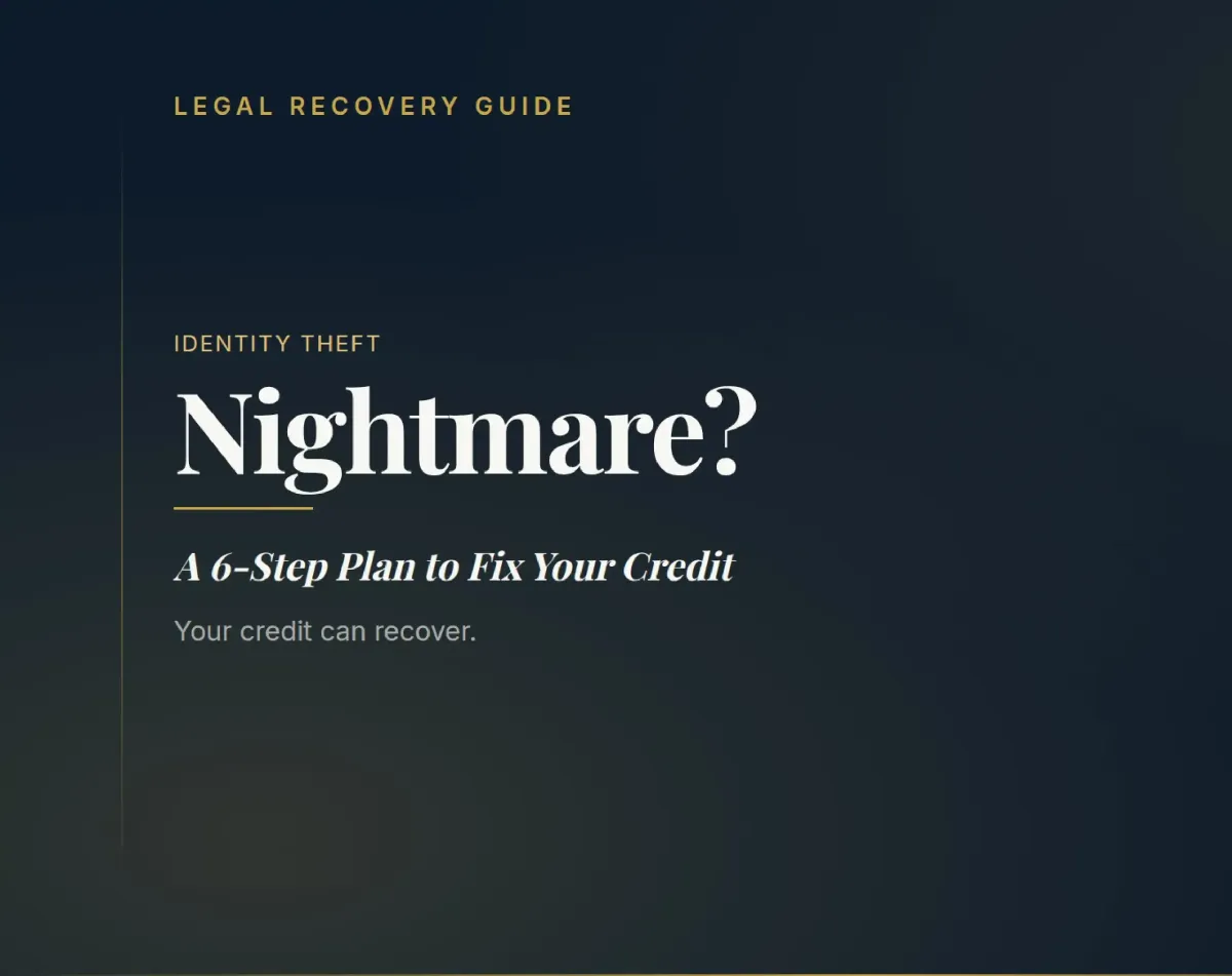 Identity Theft Nightmare? A Proven 6-Step Recovery Plan to Fix Your Credit