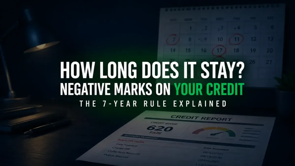 How Long Does Negative Info Stay on Your Credit Report