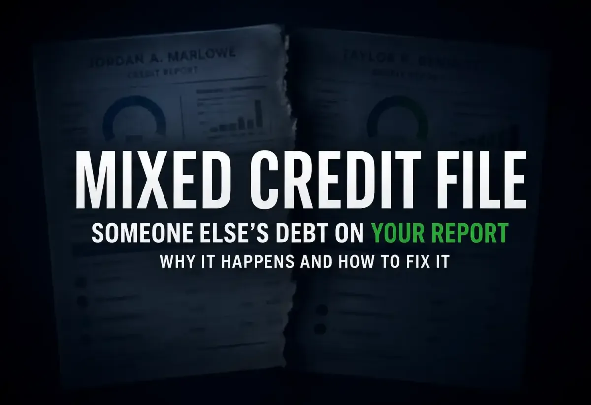 mixed credit file