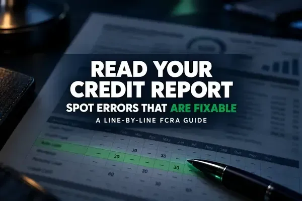 How to Read Your Credit Report Line by Line