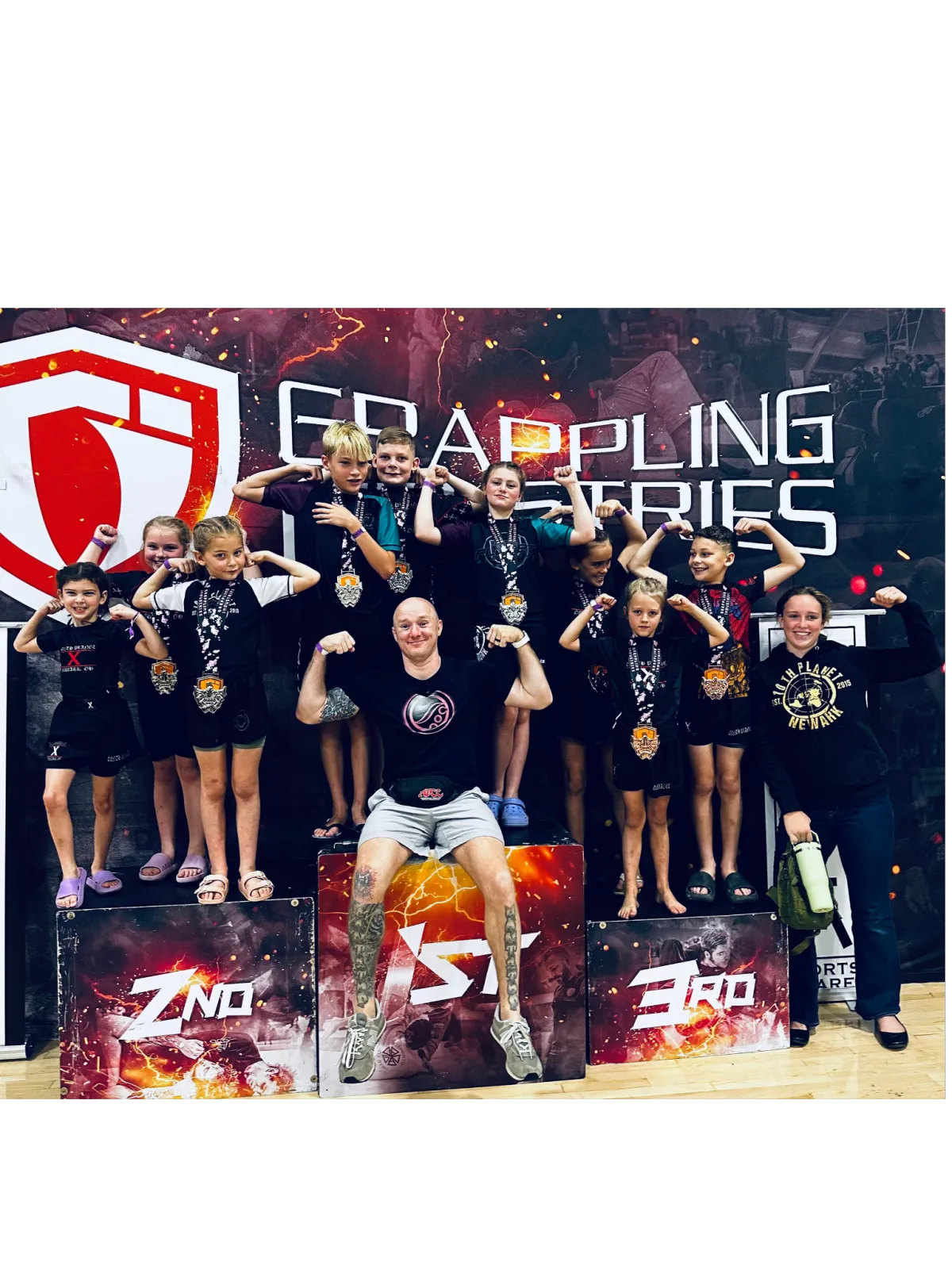 Coach Jon teaching a kids class