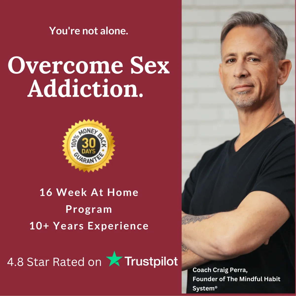 Looking For A Right Sex Addiction Therapist or Counselor A Guide by Craig Perra, Founder of The Mindful Habit® System