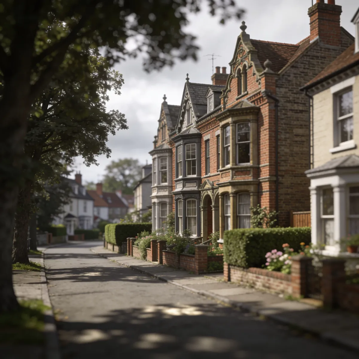 Residential street in Horsham West Sussex — McMillan Electrical carry out consumer unit upgrades across Horsham's homes and period properties