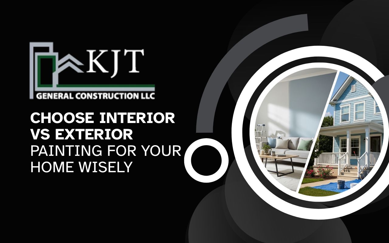 Interior vs exterior painting comparison for home walls and surfaces